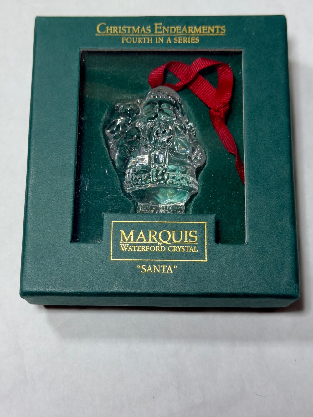 Marquis Waterford Crystal Ornament Santa Christmas Vintage Holiday Gift 1998